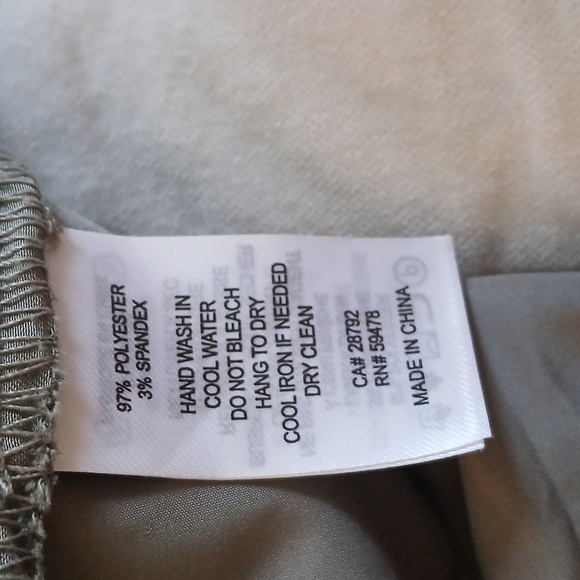 Joie Hunter Green NWOT Satin Light Luxury Flare Pants W Elastic/Tie- XL - Picture 8 of 8